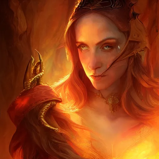 Image similar to Fantasy regal high elf portrait, atmospheric lighting, painted, intricate, volumetric lighting, beautiful, rich deep colors masterpiece, golden hour, sharp focus, ultra detailed, by Leesha Hannigan, Ross Tran, Thierry Doizon, Kai Carpenter, Ignacio Fernández Ríos