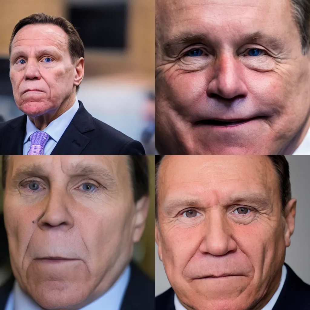 Prompt: a close-up of Francois Legault