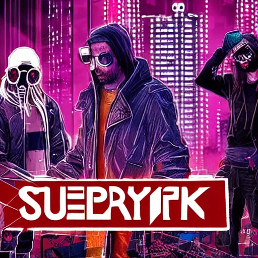 Image similar to cyberpunk bands