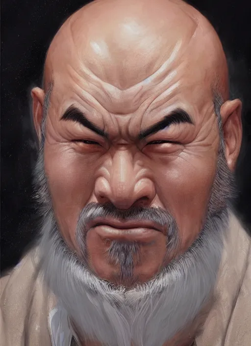 Image similar to Heihachi Mishima, closeup character portrait art by Donato Giancola, Craig Mullins, digital art, trending on artstation