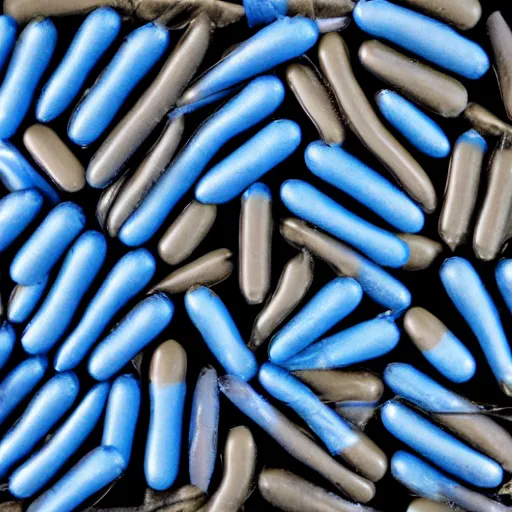 Image similar to lots of blue pills
