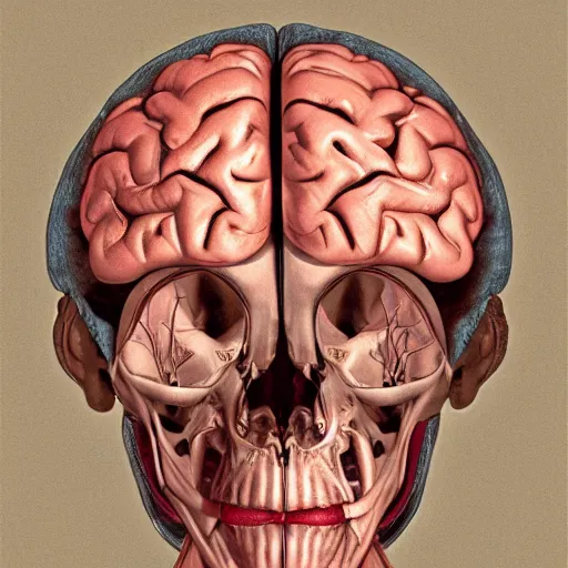 Prompt: Anatomy book page of the human brain, scientific, uncropped, 8k, highly detailed, educational, post graduate, commission, concept art, contest winning masterpiece.