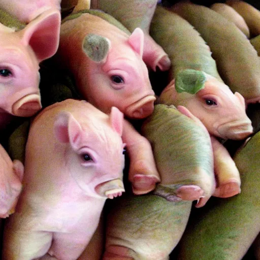 Prompt: this little piggy went to market