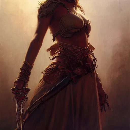 Prompt: artstation concept of a beautiful girl holding a sword in both hands, brown skin, symmetrical face, casual white garment, shiny colorful, hyperdetailed, artstation trending, world renowned artists, worth1000.com, historic artworks society, antique renewel, cgsociety, by greg rutkowski, by Gustave Dore, Deviantart