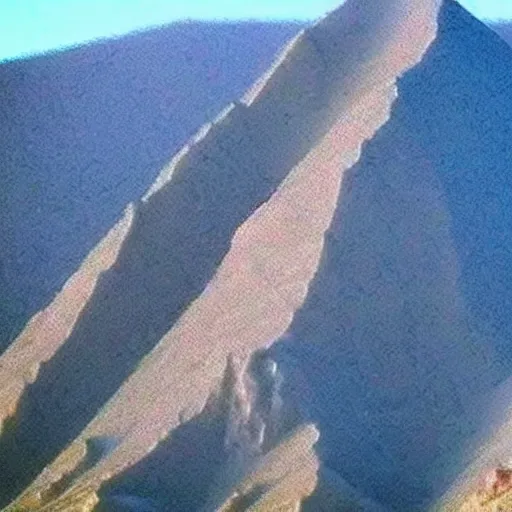 Image similar to Mountain that is in the shape of Kanye West's head