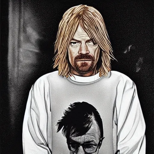 Prompt: Walter White as kurt cobain