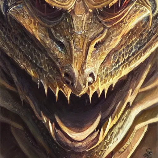 Image similar to dragon animal as a realistic fantasy knight, closeup portrait art by donato giancola and greg rutkowski, digital art, trending on artstation, symmetry!!