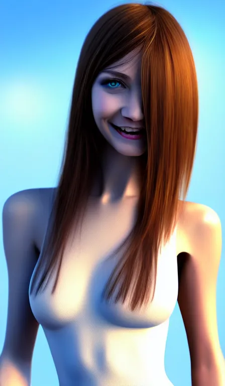 Image similar to professional digital art of a white incredibly !!!!attractive!!!! smiling woman with light brown hair blue eyes front view facing camera, wearing tight red dress, very attractive, impressive, Canon 40mm view, HD, 4k, cinematic, well composed, best on artstation, cgsociety, wlop, epic, stunning, gorgeous, intricate detail, much wow, masterpiece,