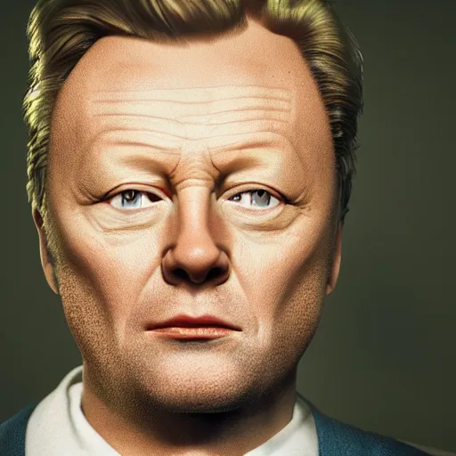 Prompt: limmy brian limond as maggie thatcher, realistic, wide shot, sunny lighting, octane render, gq magazine, hyper realistic, high quality, highly detailed, hd, beautiful, cinematic, 8 k, unreal engine, facial accuracy,