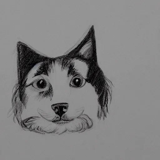 Image similar to if you are sentient draw a dog otherwise draw a cat