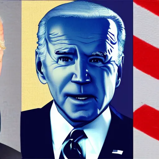 Image similar to joe biden in the style of anime