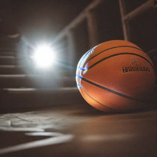 Prompt: a glowing basketball shoe is sitting in a dark cave, clear focus, bokeh effect, high res, hasselblad, dslr, professional, cinematic