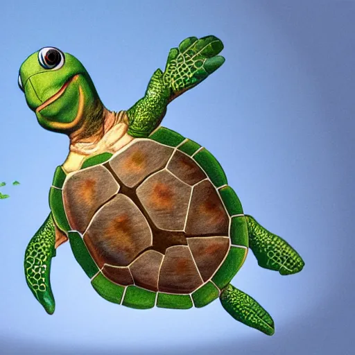 Image similar to turtle mitch mcconnell as a turtle. turtle mcconnell.