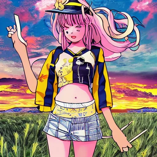 Image similar to wonder of u from jojolion, aesthetic artwork