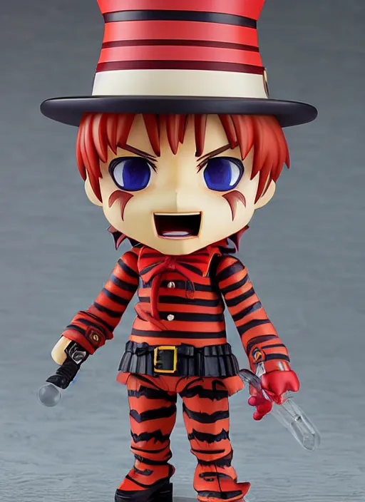 Prompt: freddy krueger, an anime nendoroid of freddy krueger, figurine, detailed product photo