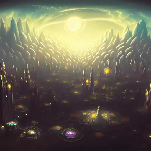 empyrean city it the clouds, fantasy, surreal, | Stable Diffusion | OpenArt