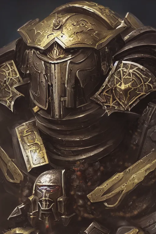 Image similar to armor portrait heros warhammer 4 0 k horus heresy fanart - the primarchs emperor by johannes helgeson animated with vfx concept artist & illustrator global illumination ray tracing hdr fanart arstation zbrush central hardmesh 8 k octane renderer comics stylized