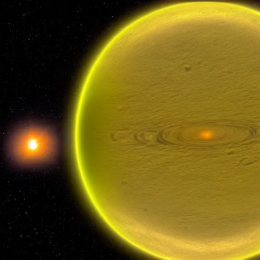 Prompt: binary star system viewed from planetary surface