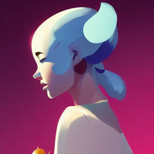 Image similar to face icon stylized minimalist breakfast at tiffany's, loftis, cory behance hd by jesper ejsing, by rhads, makoto shinkai and lois van baarle, ilya kuvshinov, rossdraws global illumination