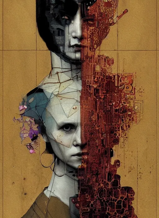 Image similar to marie curie, eun emerging from renaissance italy into a cyberpunk mutiversal realm by conrad roset, nicola samuri, dino valls, m. w. kaluta, jakub rebelka, rule of thirds, seductive look, beautiful