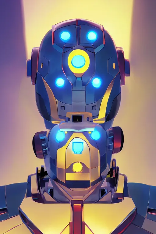 Image similar to metabots medabots medarotto medarot robot minimalist comics helmet mask neon cybereye, behance hd by jesper ejsing, by rhads, makoto shinkai and lois van baarle, ilya kuvshinov, rossdraws global illumination ray tracing hdr radiating a glowing aura