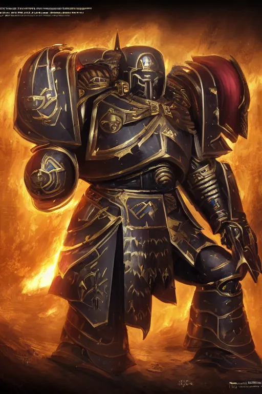 Image similar to armor portrait heros warhammer 4 0 k horus heresy fanart - the primarchs emperor by johannes helgeson animated with vfx concept artist & illustrator global illumination ray tracing hdr fanart arstation zbrush central hardmesh 8 k octane renderer comics stylized