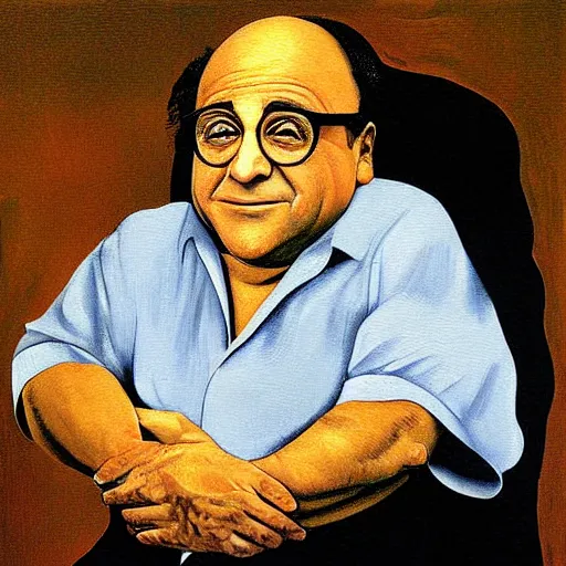 Prompt: Danny Devito painting by Pablo-Picasso