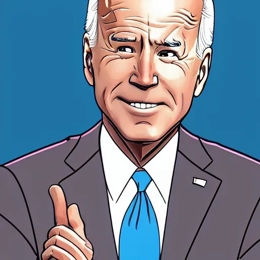 Image similar to joe biden as anime girl anime style, high detail, anatomically correct,