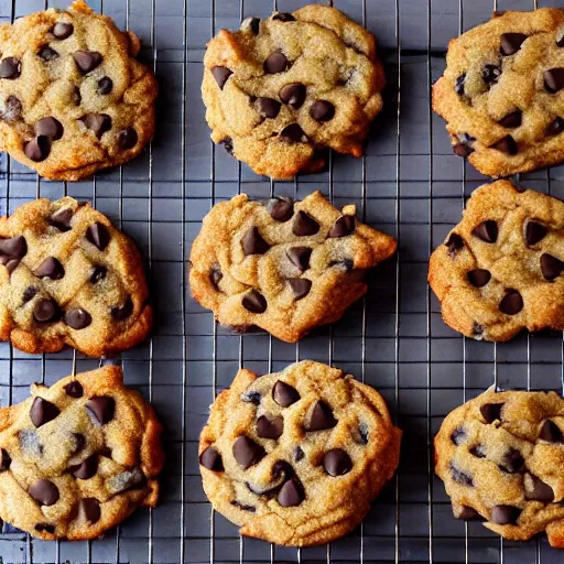 Prompt: chocolate chip fractal cookies