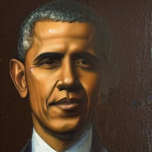 Prompt: painting of barack obama by leonardo davinci