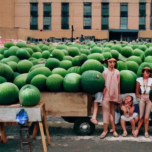 Image similar to Melon nation as a real place on earth