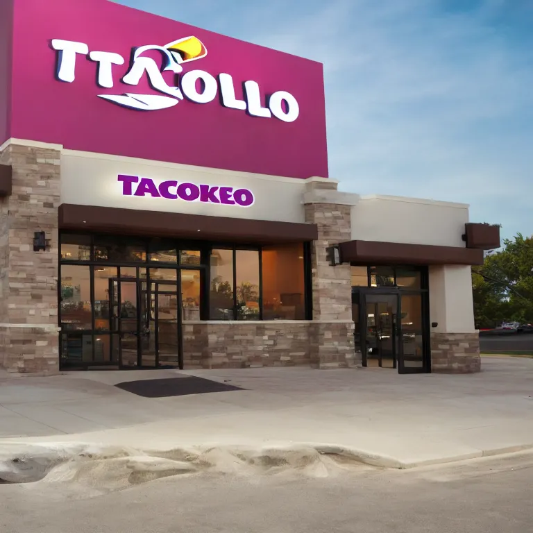 Prompt: commercial photograph of taco bell crap taco