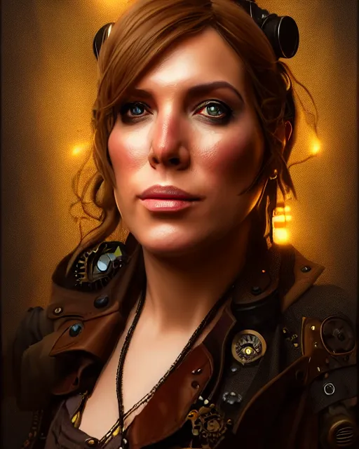 Prompt: steampunk portrait of infowars's alex jones, au naturel, hyper detailed, digital art, trending in artstation, cinematic lighting, studio quality, smooth render, unreal engine 5 rendered, octane rendered, art style by klimt and nixeu and ian sprigger and wlop and krenz cushart.