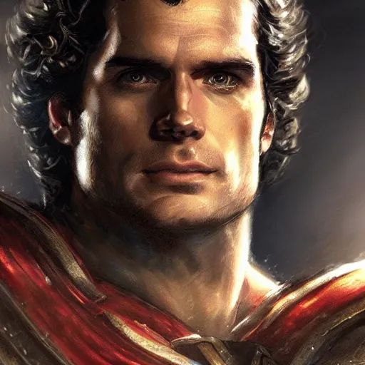 Image similar to Henry Cavill as a Primarch, Sci-Fi closeup character art by Neil Roberts and Marc Lee and Vladimir Krisetskiy and Donato Giancola and Craig Mullins, digital art, trending on artstation