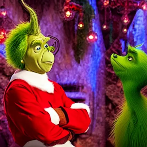 Image similar to gordon ramsey starring as the grinch movie still