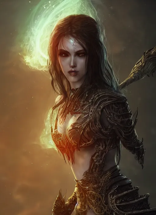 Image similar to ultra detailed fantasy lilith biblical, elden ring, realistic, dnd character portrait, full body, dnd, rpg, lotr game design fanart by concept art, behance hd, artstation, deviantart, global illumination radiating a glowing aura global illumination ray tracing hdr render in unreal engine 5