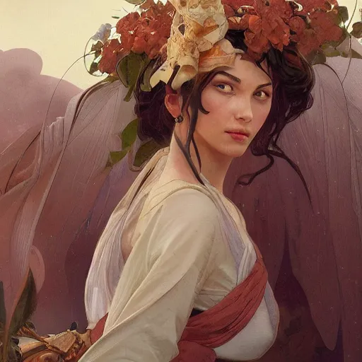 Image similar to A woman is humiliated by an entire village. Elegant, intricate, digital painting, artstation, concept art, smooth, sharp focus, illustration, art by artgerm and greg rutkowski and alphonse mucha