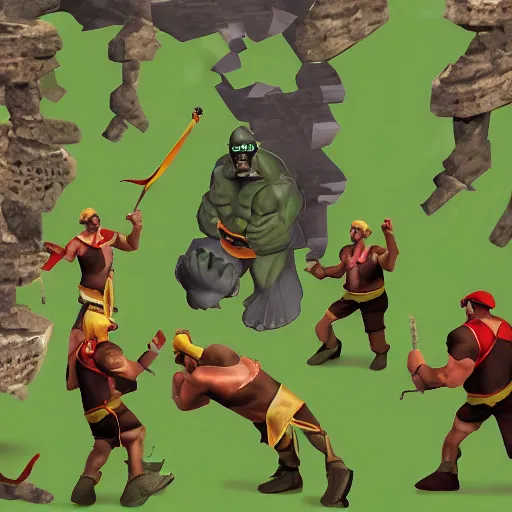 Image similar to hulk hogan in runescape