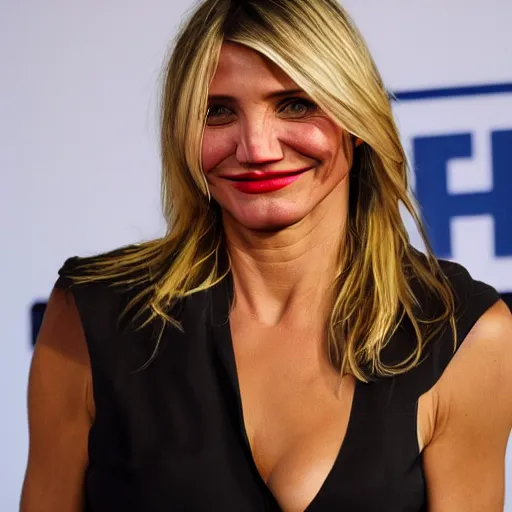 Image similar to cameron diaz portrait, maincraft,