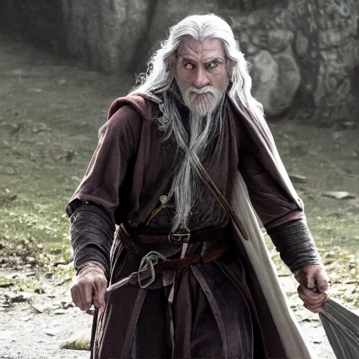 Image similar to Live Action Still of Jerma in The Lord of the Rings, real life, hyperrealistic, ultra realistic, realistic, highly detailed, epic, HD quality, 8k resolution, body and headshot, film still