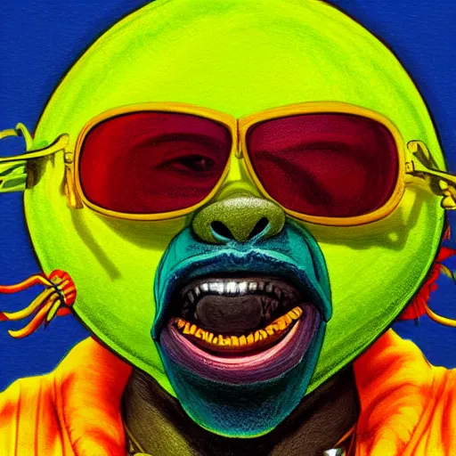 A Snoop Dogg Wearing Sun Glasses Tennis Ball Monster, 