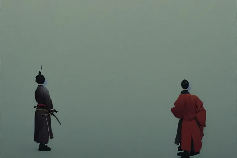 Image similar to samurai with artwork by tim eitel