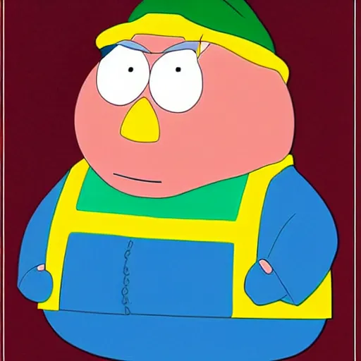 Prompt: Eric Cartman as a human