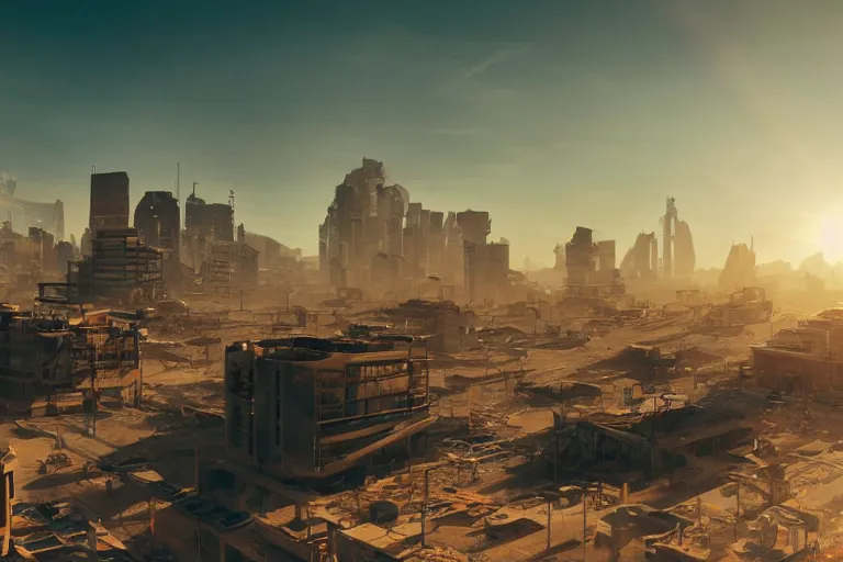 A city in the OASIS from Ready Player One