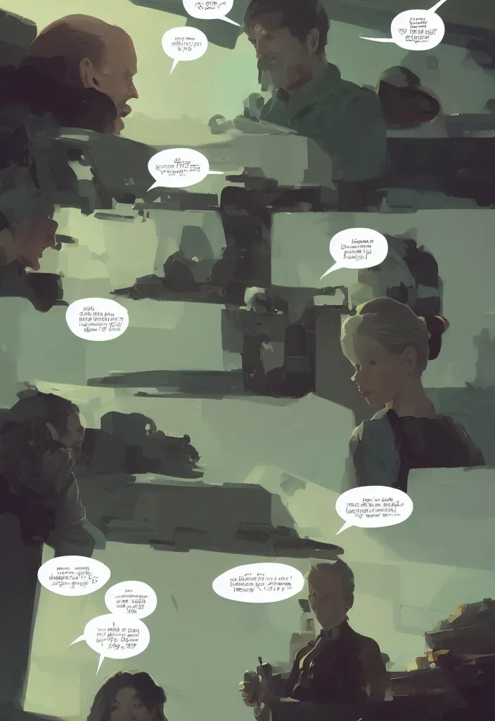 Prompt: joe biden and anya taylor - joy, epic conversation, by atey ghailan, by greg rutkowski, by greg tocchini, by james gilleard, by joe gb fenton, dynamic lighting, gradient light green, brown, blonde cream, salad and white colors in scheme, grunge aesthetic