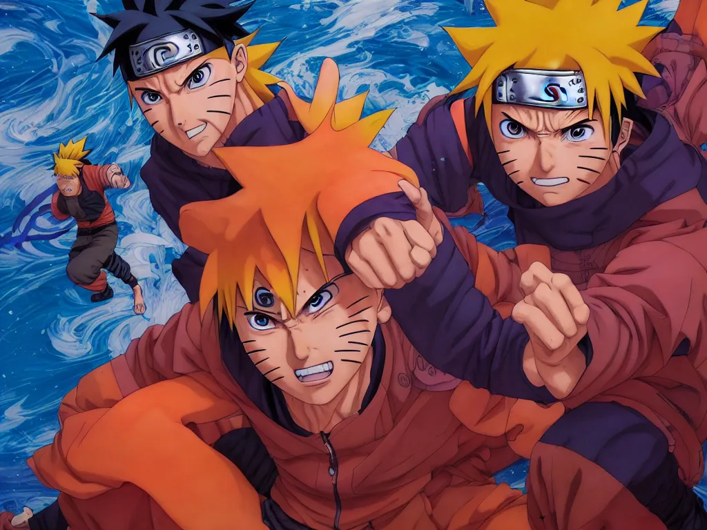 VGFD Naruto Shippuden Temporada 2 Naruto Sasuke Comic Anime Art 4k