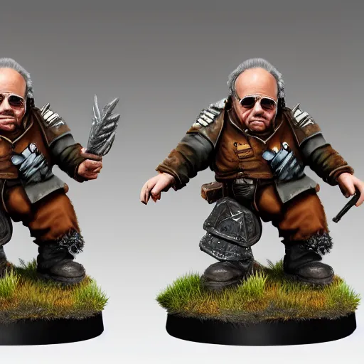 Prompt: danny devito painted wargaming miniature, higly detailed, 4 k