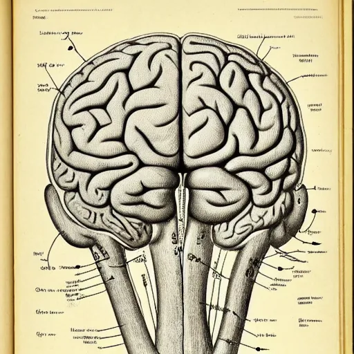 Brain drawing - Stock Image - C029/7657 - Science Photo Library