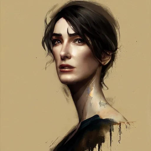 Prompt: portrait of beautiful happy young paz vega half life 2, dishonored 2, painted by greg rutkowski, painted by stanley artgerm, painted by igor kieryluk, digital art, promotional art, trending on artstation