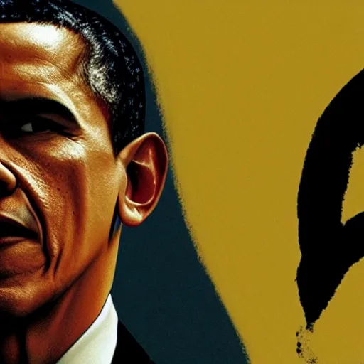 Prompt: obama as an ninja, film still from kill bill 2 0 0 4.